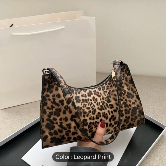 Leopard Print Shoulder Bag